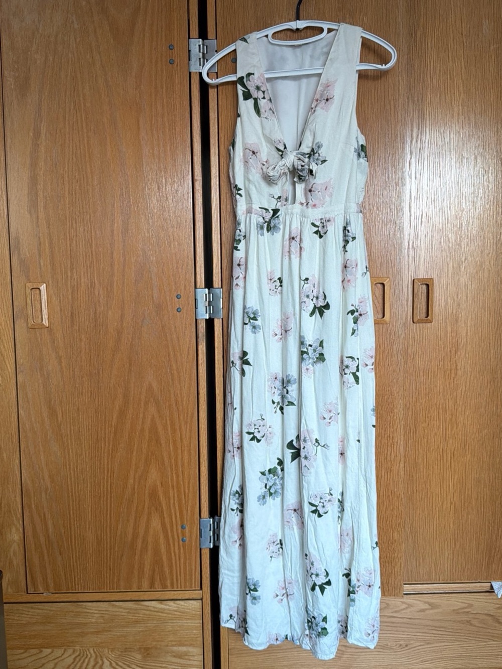Lucky Brand Maxi Dress with Pink Floral Print